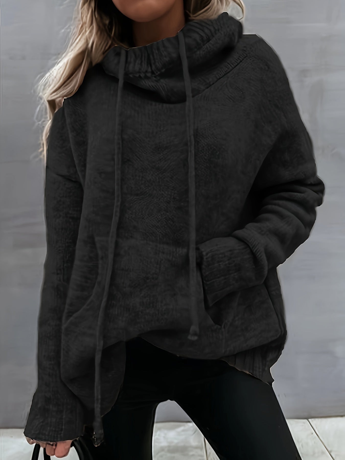 ZELINA | Sweter z Długim Rękawem z Kieszenią