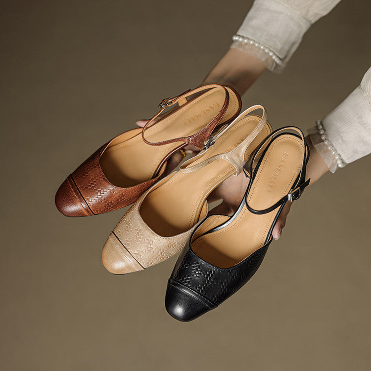 Szykowne Szpilki z Prawdziwej Skóry Valery