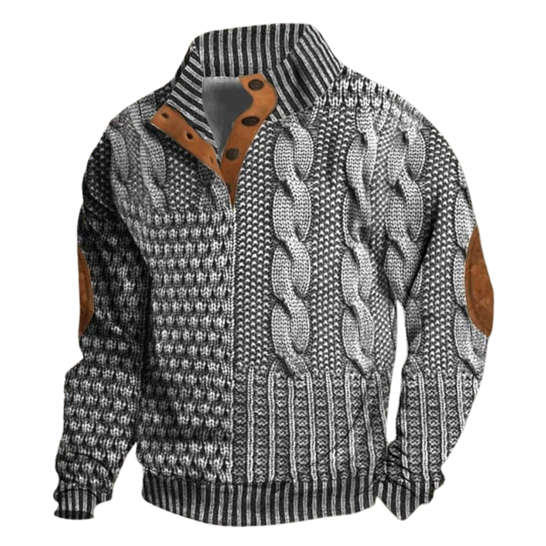 Grzegorz | Sweter z Nadrukiem Vintage