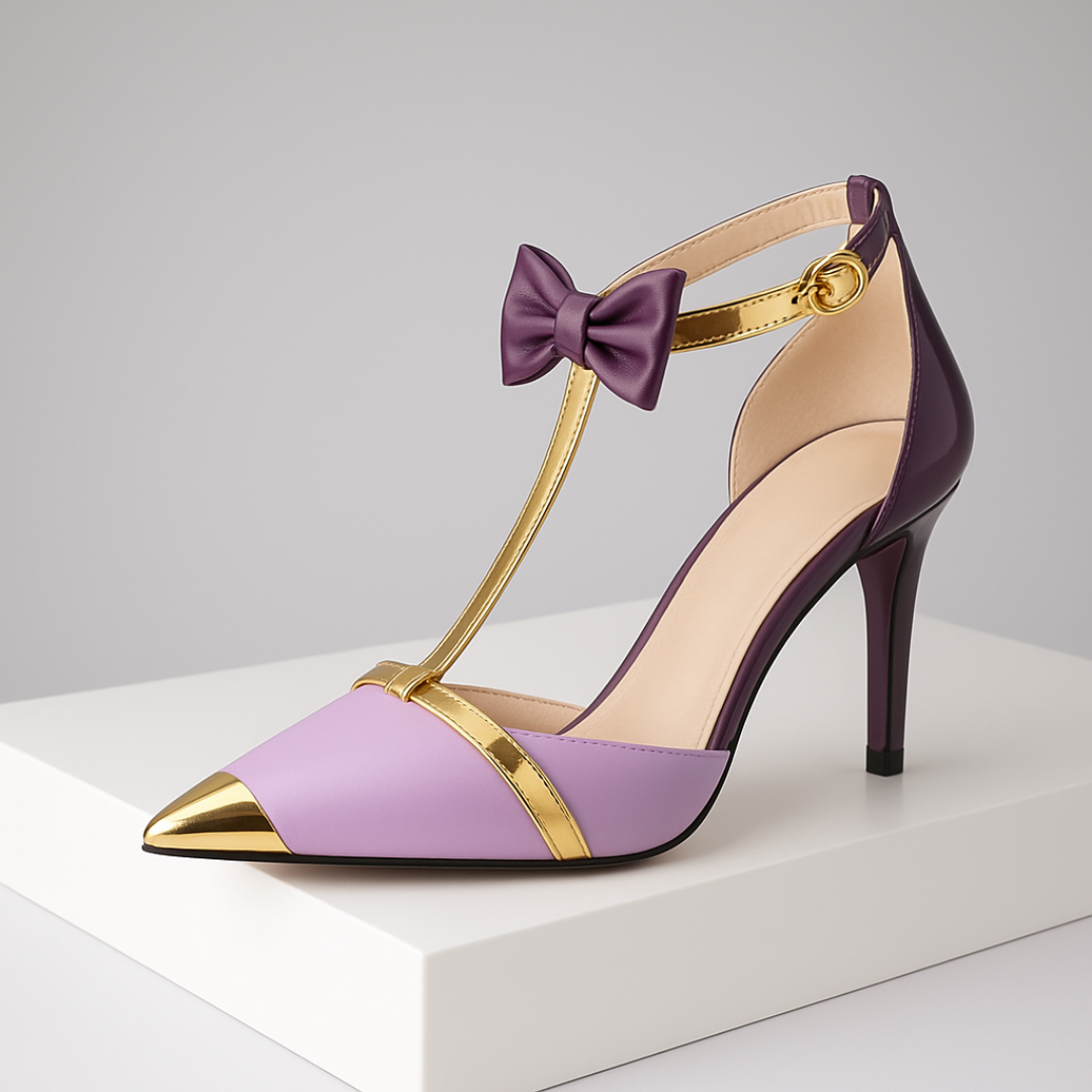 Szpilki Vivienne Czarny Układany