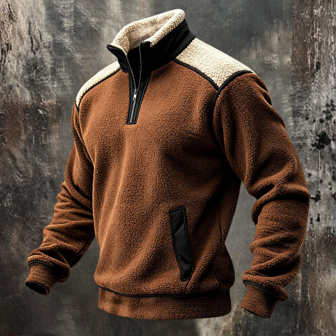 Rafael | Męska retro ciepła bluza outdoorowa