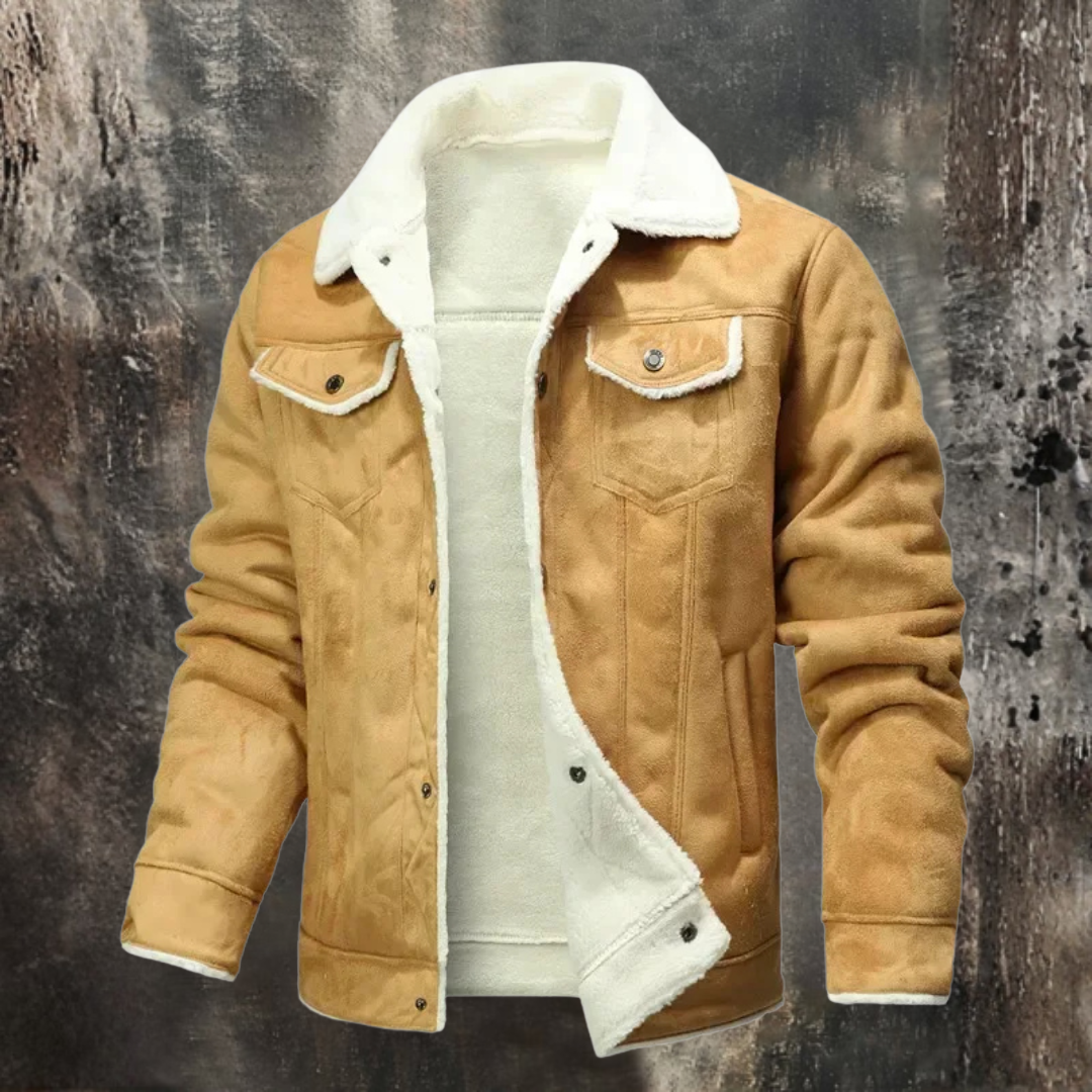 Patrick | Zimowa zamszowa kurtka premium