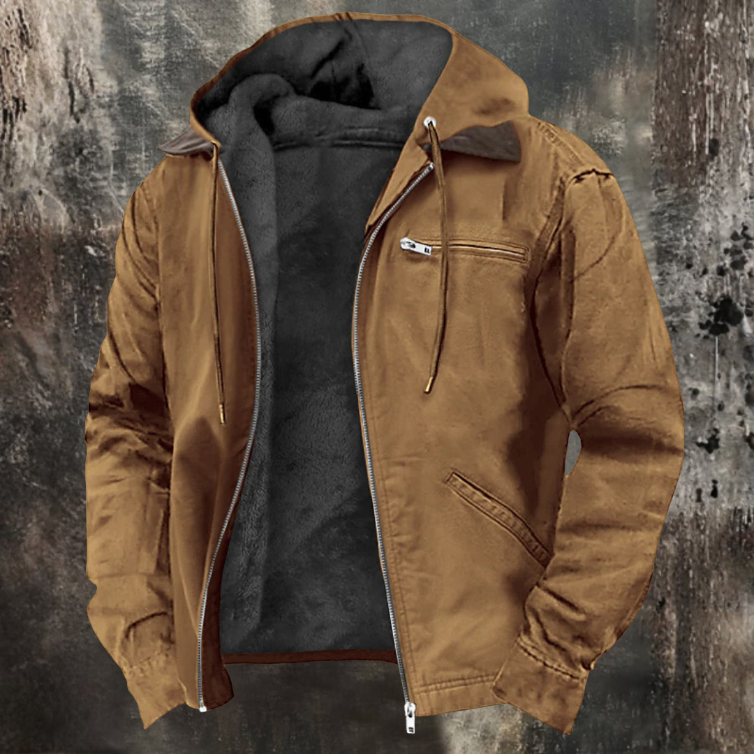 Daniel | Ciepła bluza-kurtka polarowa z kapturem