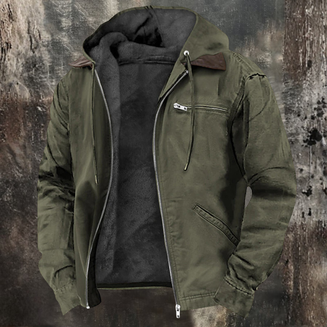 Daniel | Ciepła bluza-kurtka polarowa z kapturem