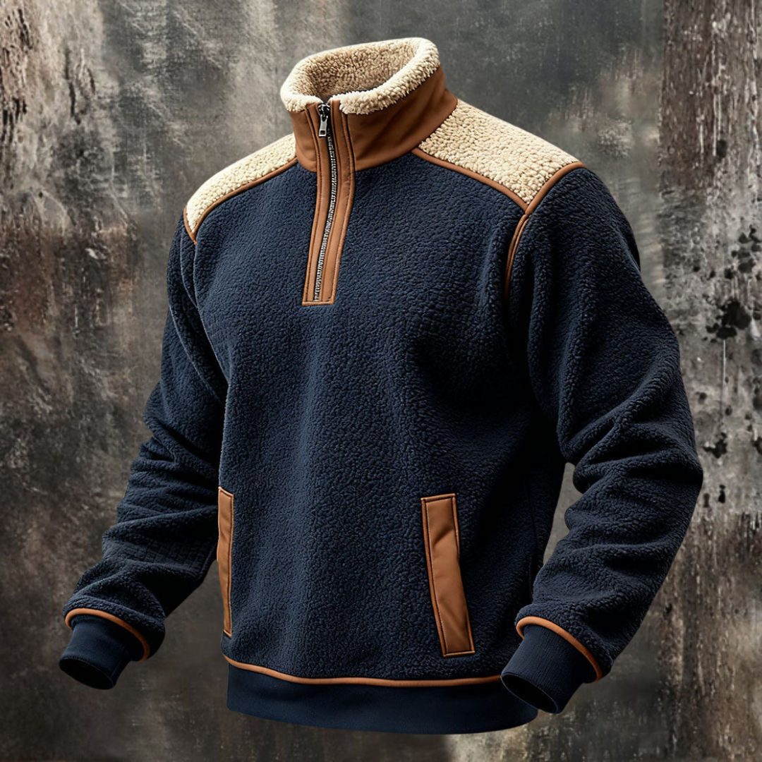 Rafael | Męska retro ciepła bluza outdoorowa