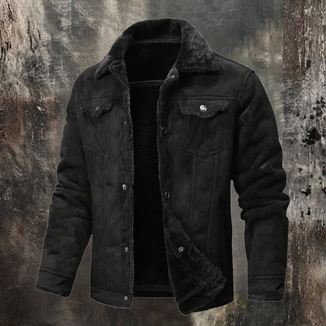 Patrick | Zimowa zamszowa kurtka premium